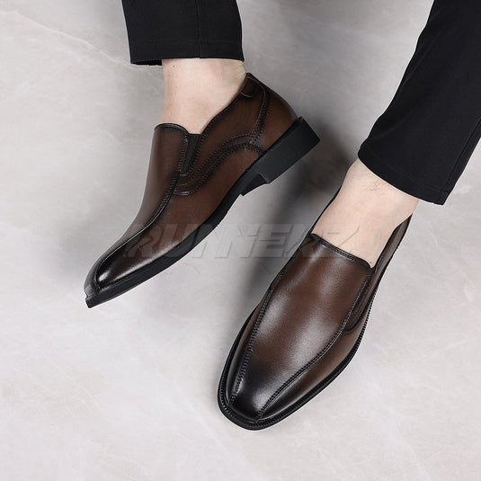 Marwell Genuine Leather Formal Shoes for Men in Pakistan | Premium Slip-On Business Shoes | Flat 10% OFF + Free Delivery | SKU-7813