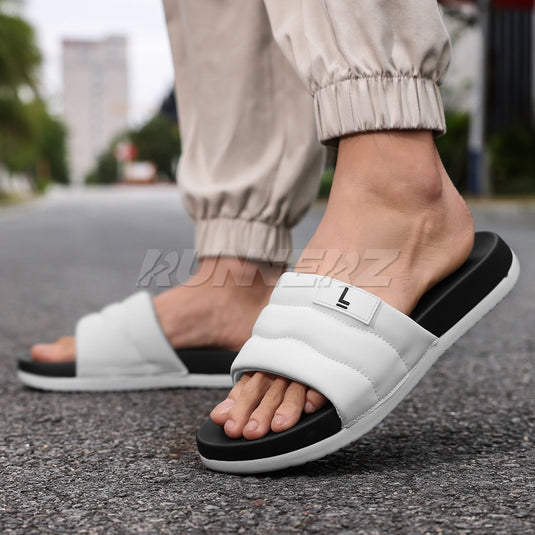 Runnerz Lite Cushioned Cloud Slides for Men – Premium Medicated Comfort Slippers in Pakistan | SKU-250901