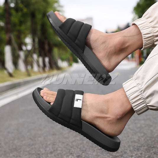 Runnerz Lite Cushioned Cloud Slides for Men – Premium Medicated Comfort Slippers in Pakistan | SKU-250901