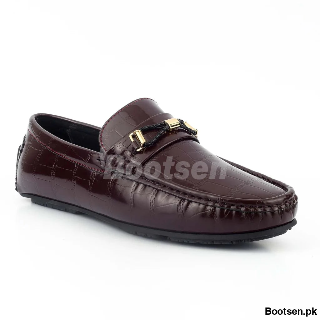Men Formal Loafers-2 42 / Mehroon
