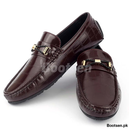 Men Formal Loafers-2 40 / Mehroon