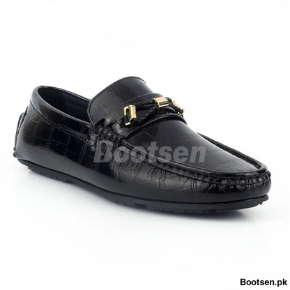 Men Formal Loafers-2 42 / Black
