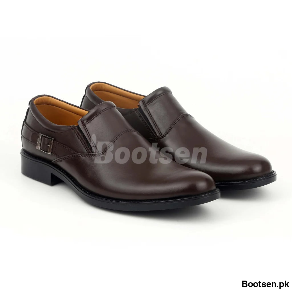 Mens Formal Shoes Genuine Leather | Art-812 40 / Brown