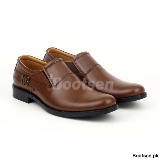 Mens Formal Shoes Genuine Leather | Art-812 40 / Mustard