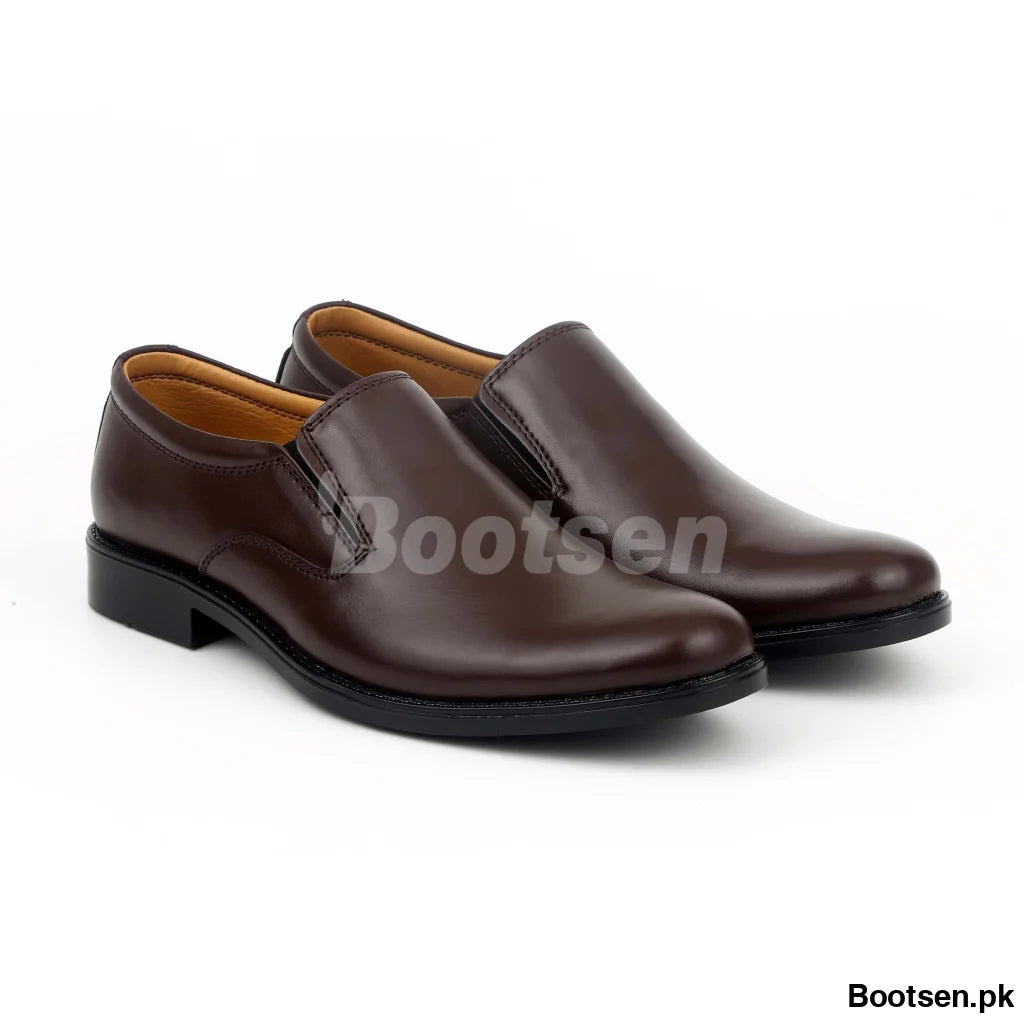 Mens Formal Shoes Genuine Leather | Art-820 40 / Brown