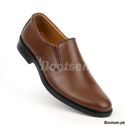 Mens Formal Shoes Genuine Leather | Art-820 42 / Mustard